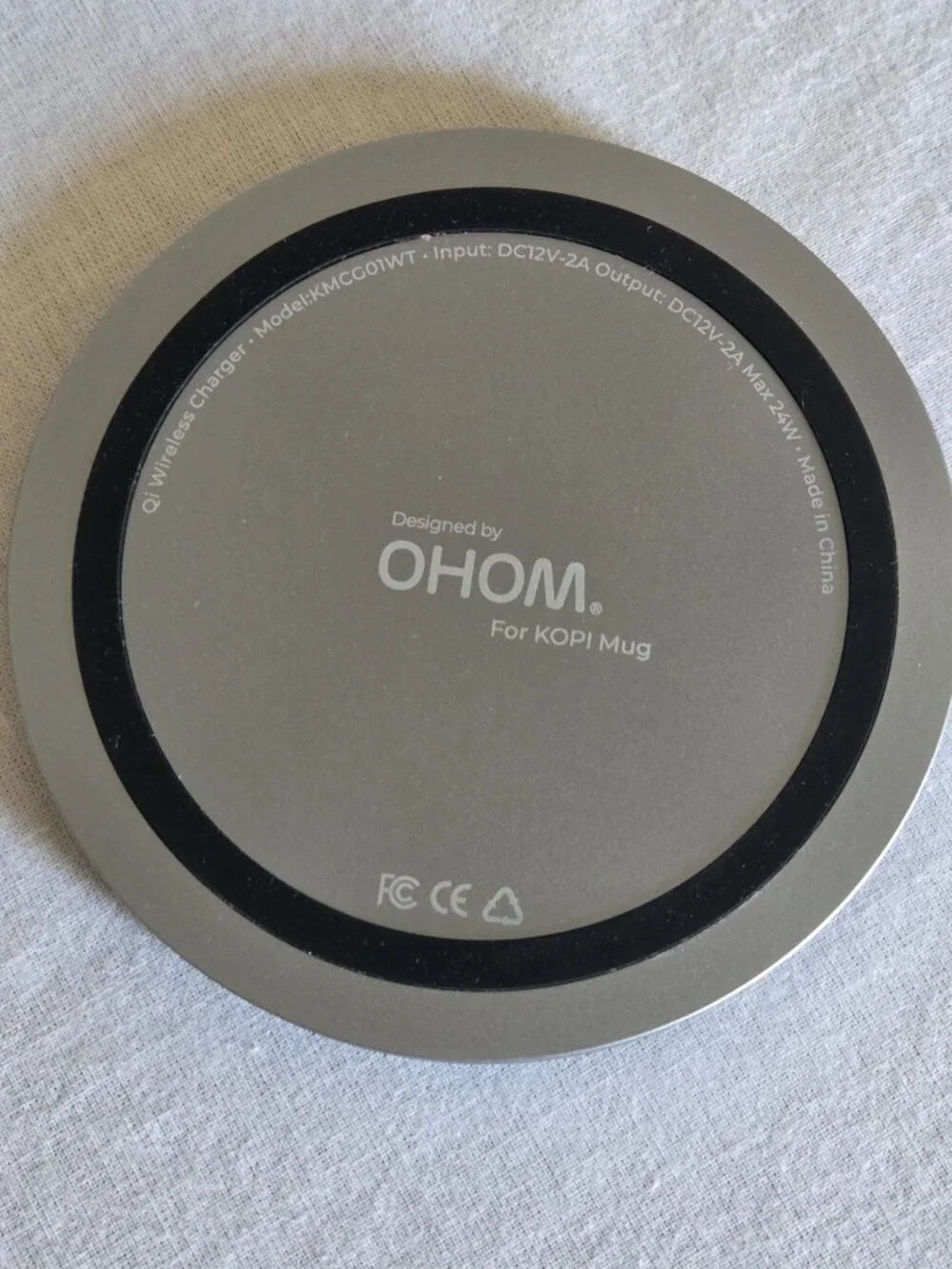 OHOM for KOPI Mug Wireless Charger Pad for Phones and Mug
